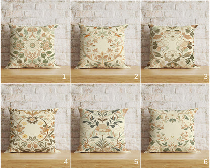 Floral Cushion Covers Handdrawn Floral Throw Cushions