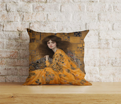 Watercolor Gustav Klimt Westwood Portrait Cushion Covers