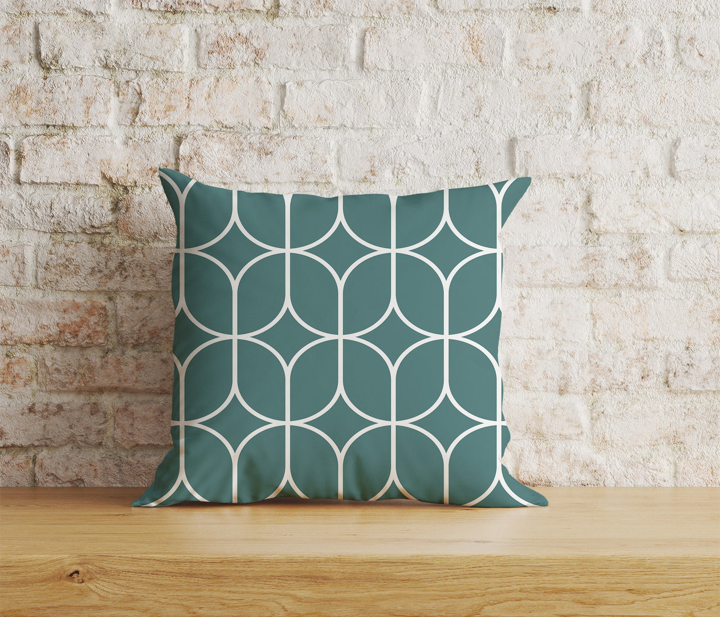 Linear Stem Retro Cushion Covers Mid Century Scandi Print