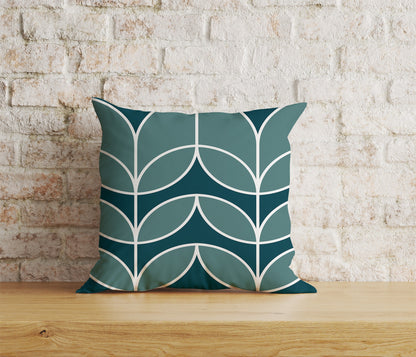 Linear Stem Retro Cushion Covers Mid Century Scandi Print