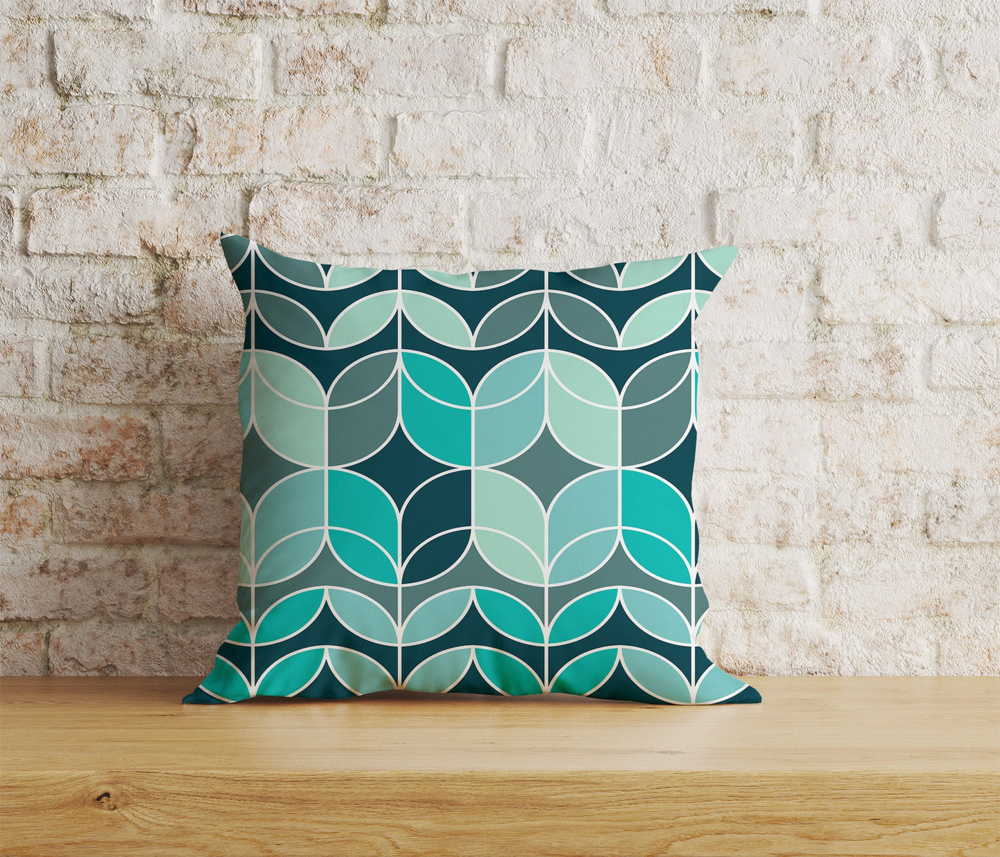 Linear Stem Retro Cushion Covers Mid Century Scandi Print