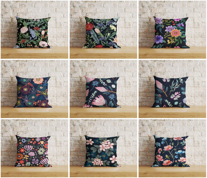 Timeless Floral Print Tropical Exotic Cushion Cover