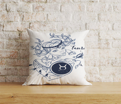 Zodiac Astrology Aquarius Aries Leo Virgo Cushion Cover