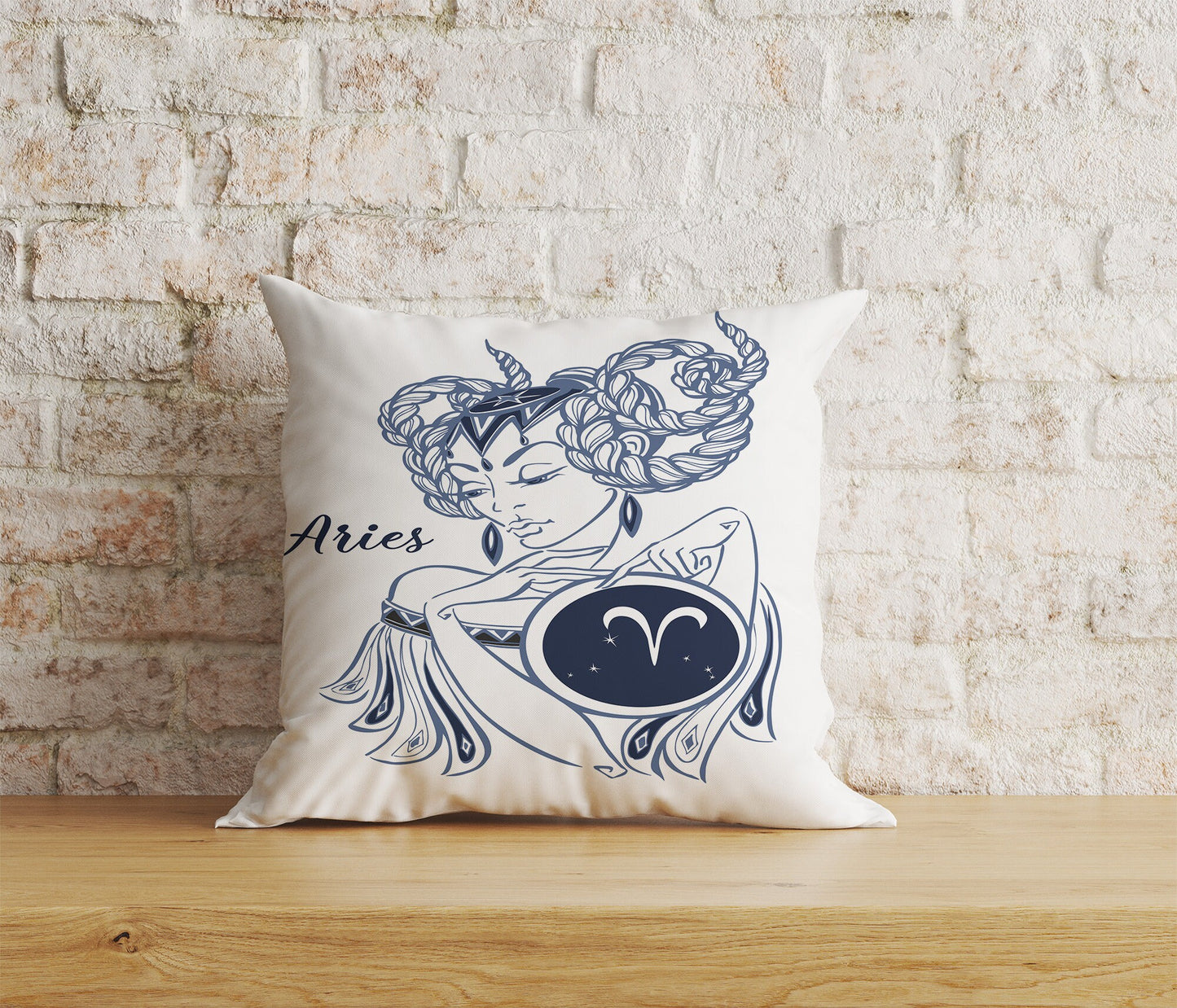 Zodiac Astrology Aquarius Aries Leo Virgo Cushion Cover