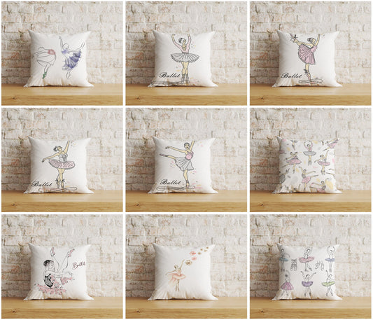 Ballet Dancer Cushion Covers Dancer Pillow Covers