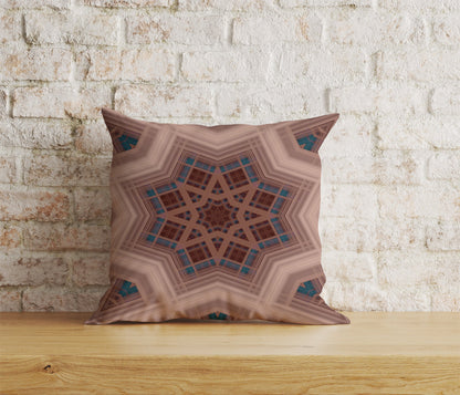 Geometric Cushion Covers Ethnic Pillow Case Brown Abstract