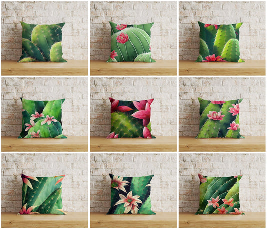 Cactus Cushion Covers Botanical Pillow Covers Home Decor