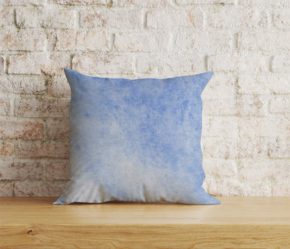 Abstract Blue Print Cushion Cover Rusty Blue Pillow Cover