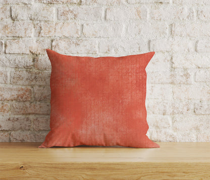 Abstract Red Print Cushion Cover Rusty Red Pillow Cover