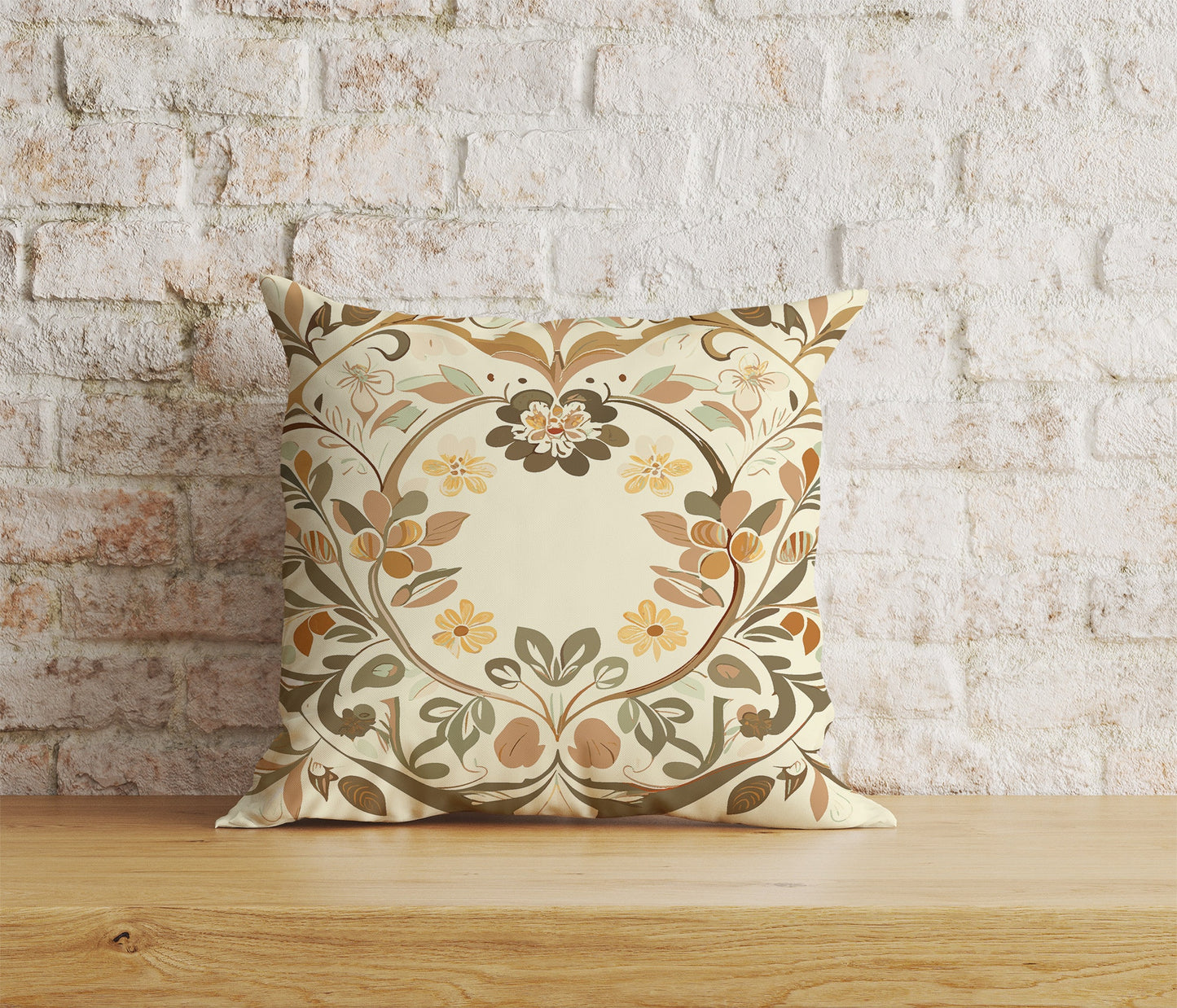 Floral Cushion Covers Handdrawn Floral Throw Cushions