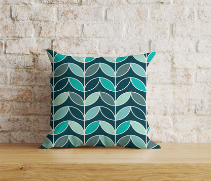 Linear Stem Retro Cushion Covers Mid Century Scandi Print