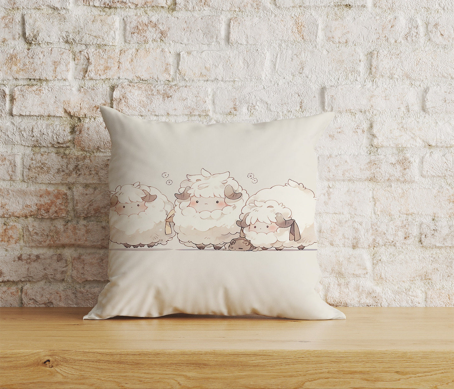 Sheep Cushion Cover Sheep Pillow Cover Goat Throw Cushions