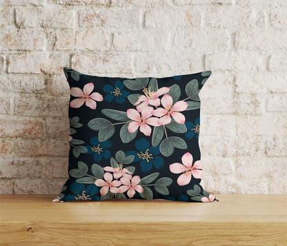 Timeless Floral Print Tropical Exotic Cushion Cover