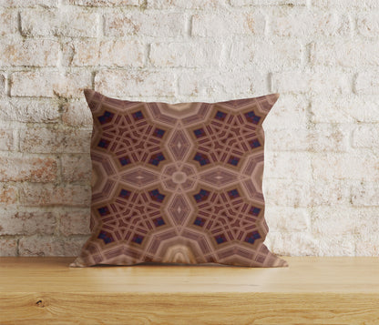 Geometric Cushion Covers Ethnic Pillow Case Brown Abstract