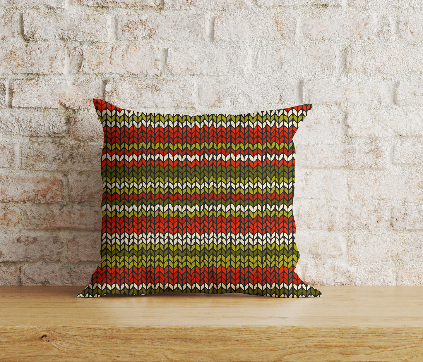 Knitted Stripes Print Cushion Covers Knitted Stripes Covers