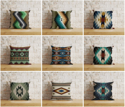 Rug Design Cushion Covers Terracotta Southwestern Pillow