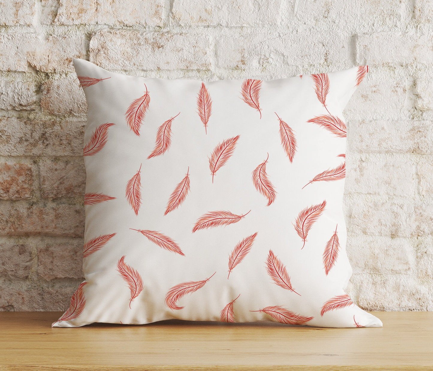 Feather Pattern Cushion Cover Wing Pattern Pillow Cover