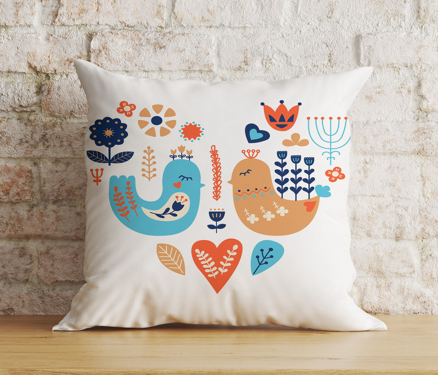 Folk Art Animals Cushion Covers, Folk Art Pillow Cover