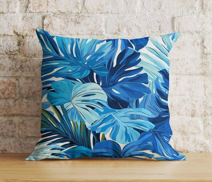 Navy Blue Cushion Cover Floral Home Decor Throw Cushions