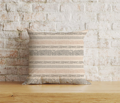 Abstract Boho Cushion Cover Drawn Boho Geometric Pillowcase