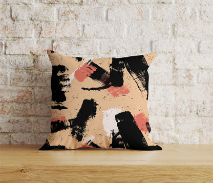 Abstract Brush Cushion Covers Colorful Texture Pillow Cover