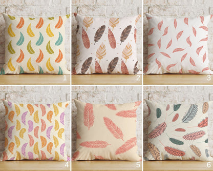 Feather Pattern Cushion Cover Wing Pattern Pillow Cover