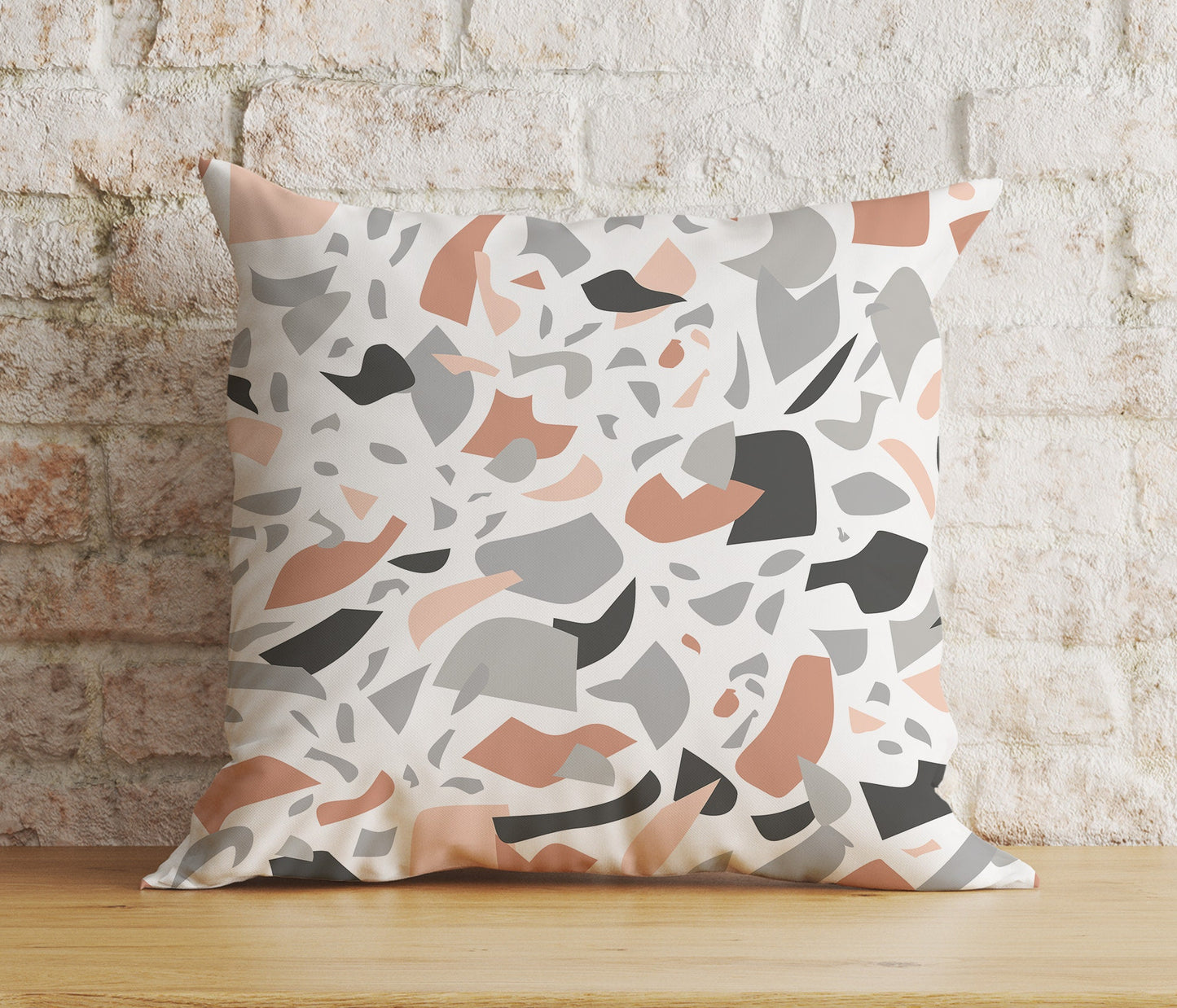 Abstract Floral Cushion Cover Mid Century Modern Flower Pillow Cover