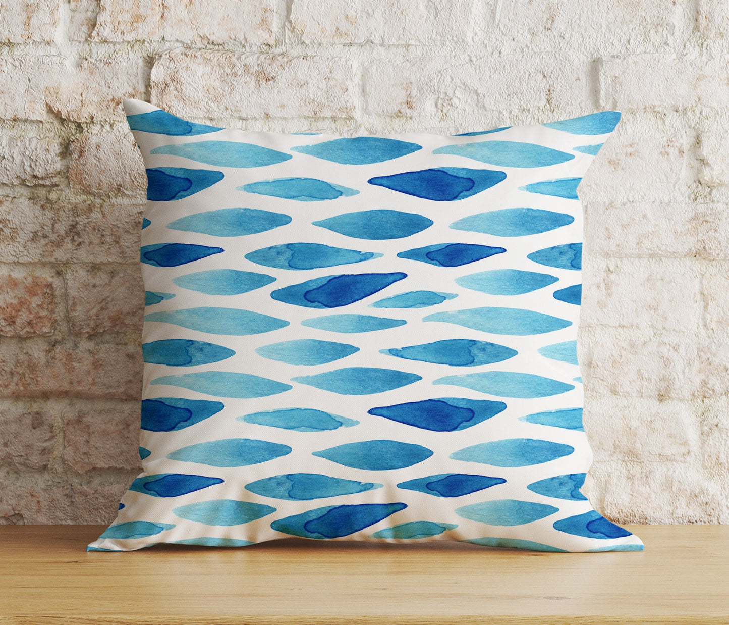 Coastal Nautical Sea Blue Pillow Cover Marine Living Room Cushion Cover