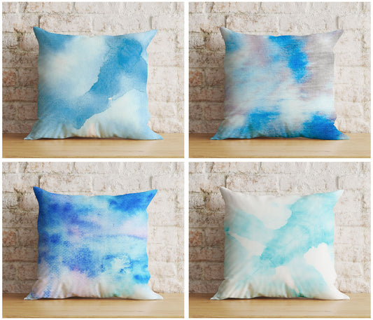 Cloud Blue Sky Pillow Cover Aquamarine Living Room Cushion Cover