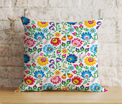 Spring Flower Colorful Bloom Decoration Cushion Cover