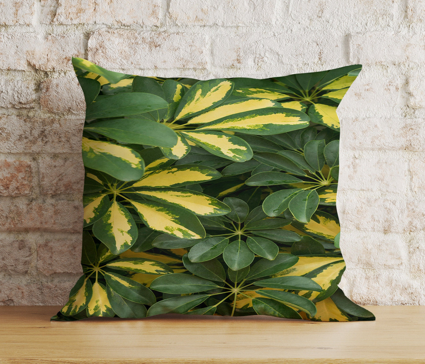 Botanical Floral Cushion Cover Green Tropical Pillow Cover