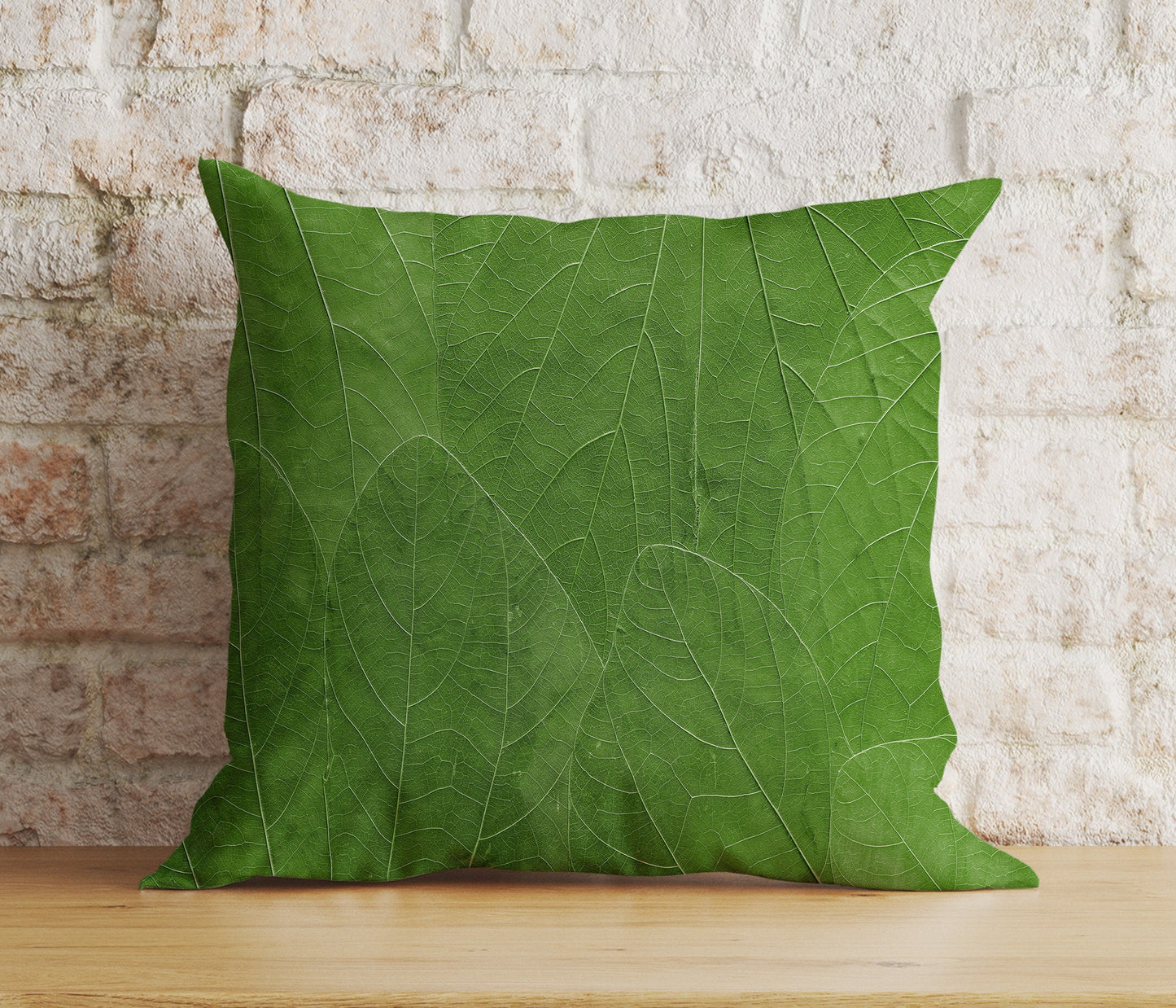 Botanical Floral Cushion Cover Green Tropical Pillow Cover