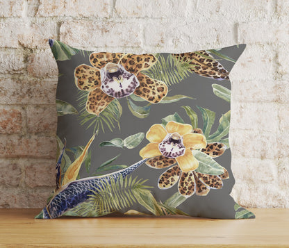 Colorful Animal & Flowers Cushion Cover Tiger Leopard Throw Pillow Cover