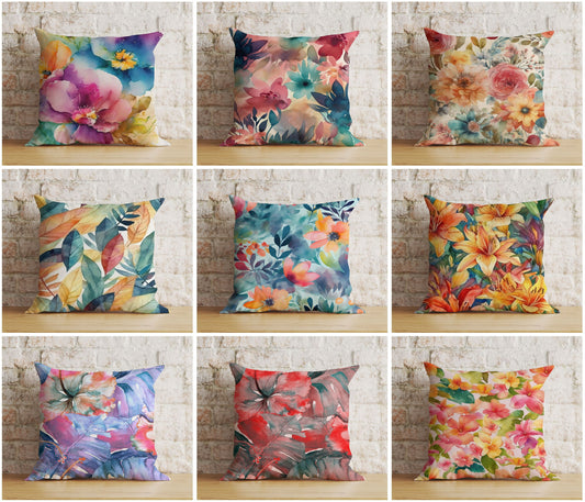 Exotic Floral Cushion Cover