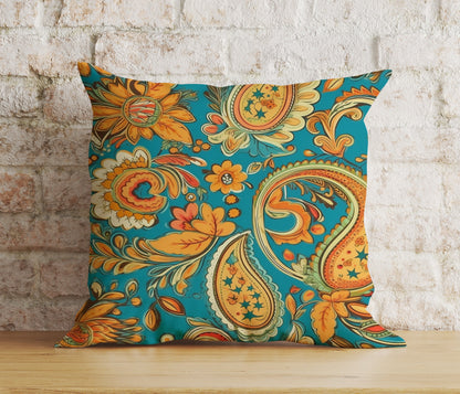 Tapestry Printed Authentic Floral Pattern Cushion Cover