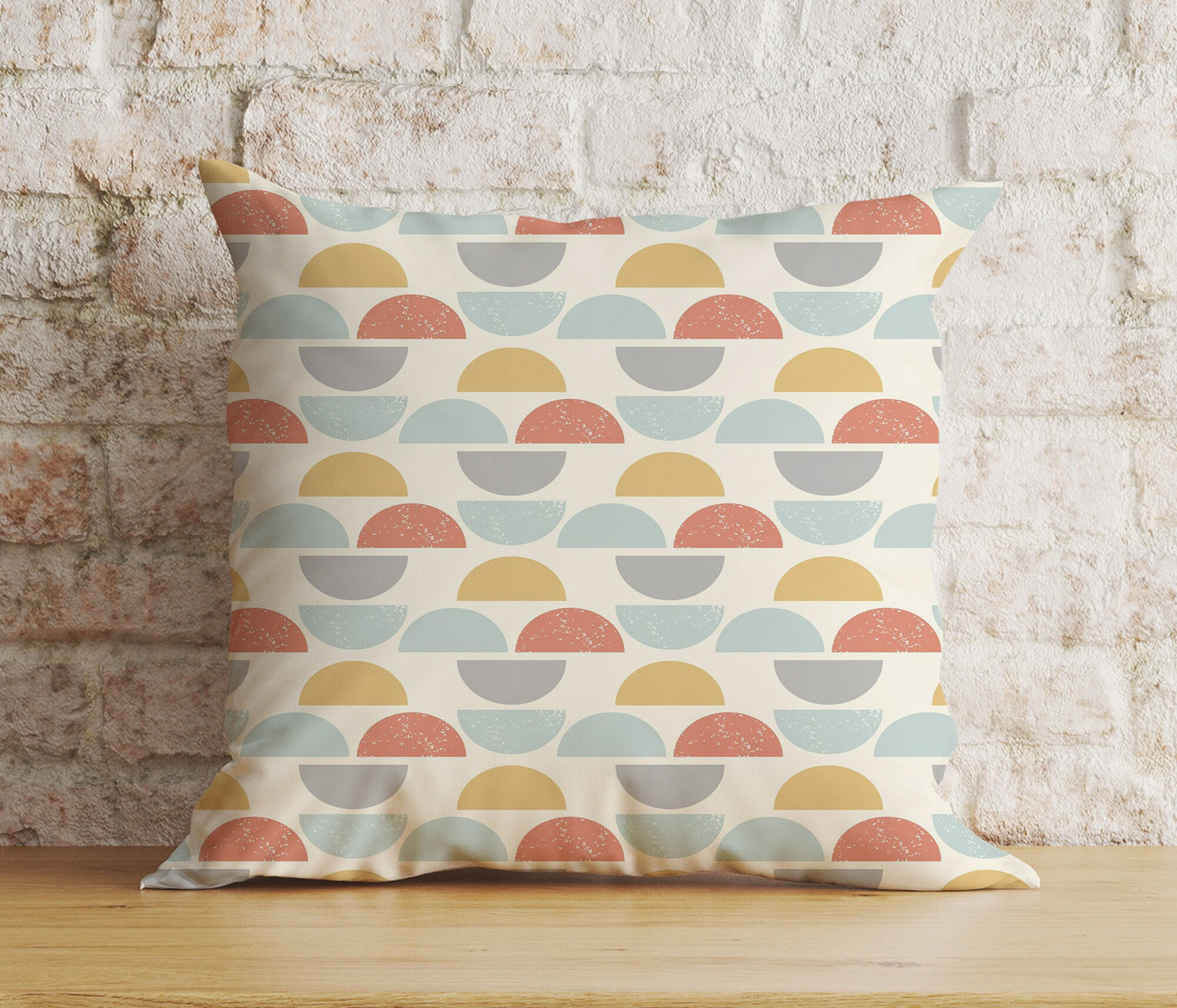 Colourful Mid-Century Modern Cushion Covers Linear Stem Retro