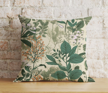 Vintage Timeless Flower Botanical Patterns Cushion Cover