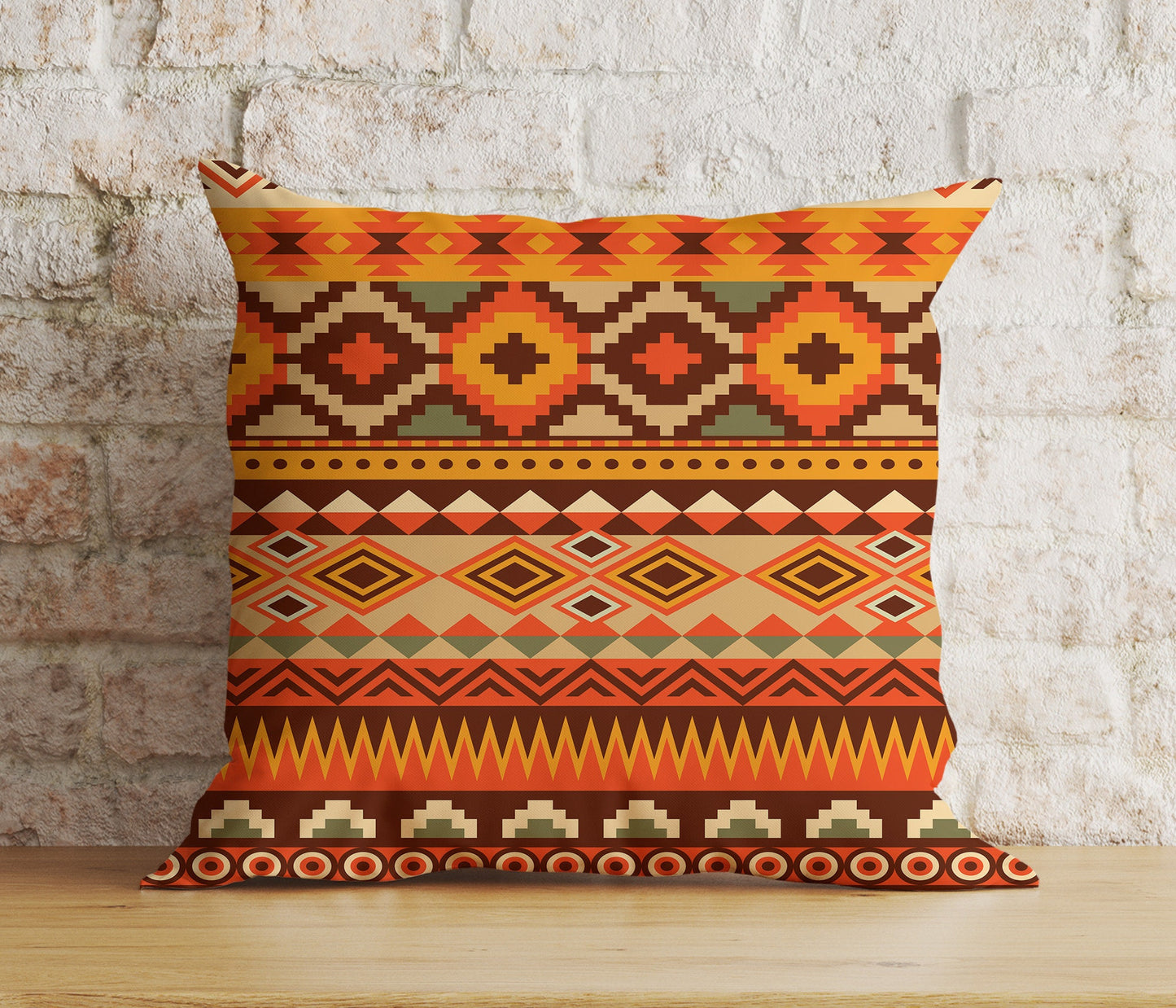 Turkish Kilim Cushion Cover Southwestern Tribal Bedroom Decor