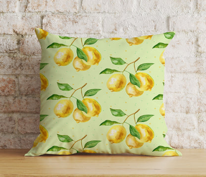 Spring Living Room Citrus Lemon Euro Pillow Sham Cover Any Size Cushion Cover