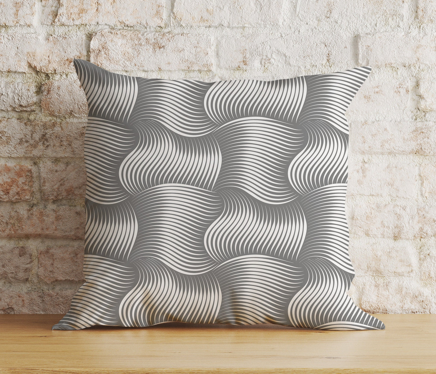 Ticking Stripe Geometric Modern Living Room Cushion Cover