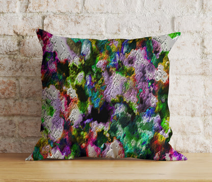 Brush Paint Cushion Cover Farmhouse Pillow Cover Colorful Bedroom Throw Cushion