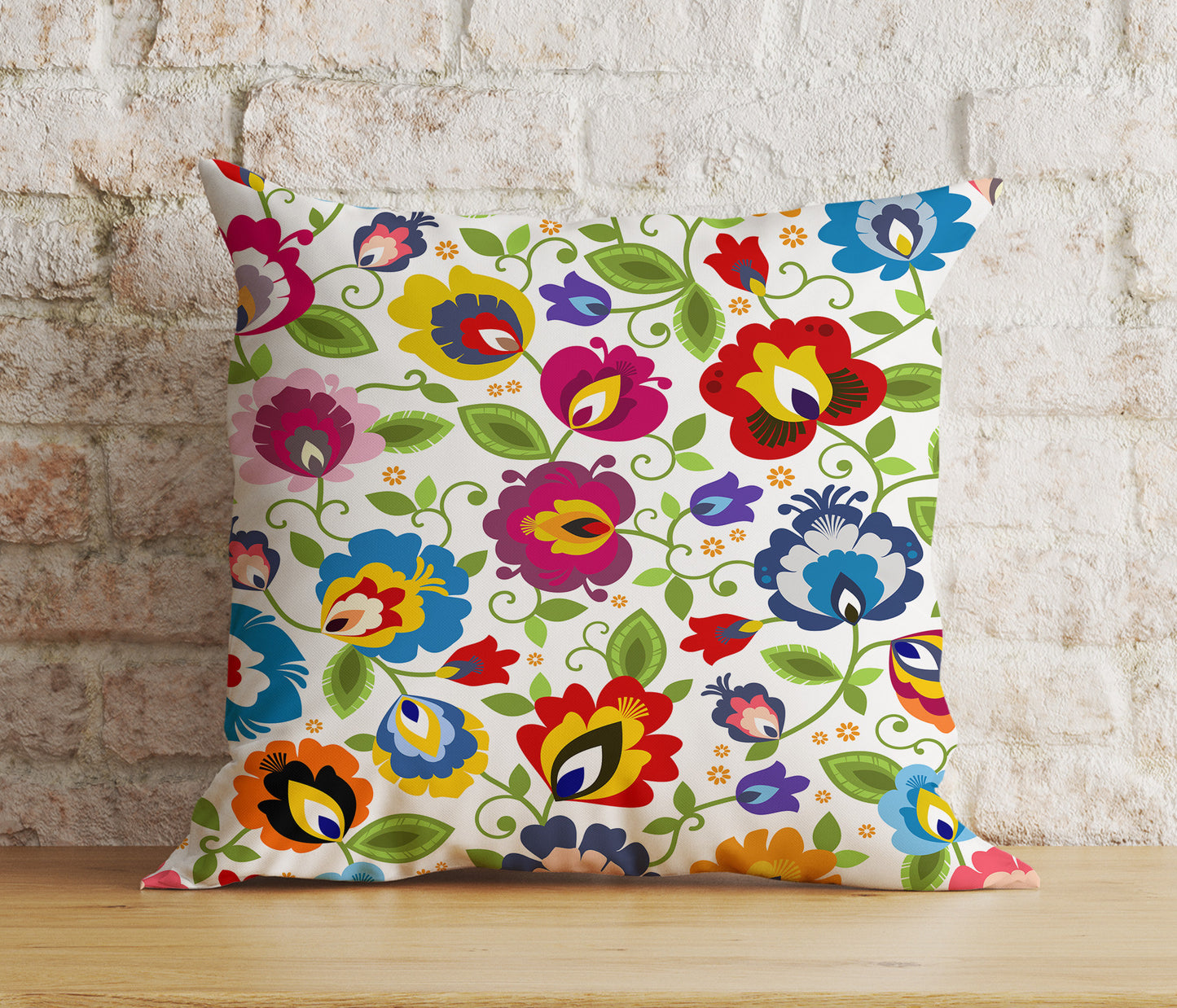 Spring Flower Colorful Bloom Decoration Cushion Cover