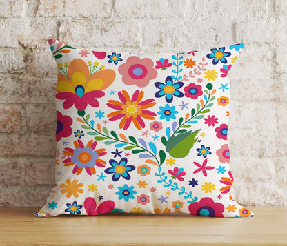 Spring Flower Colorful Bloom Decoration Cushion Cover