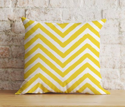 Yellow Abstract Floral Spring Summer Trend Cushion Cover