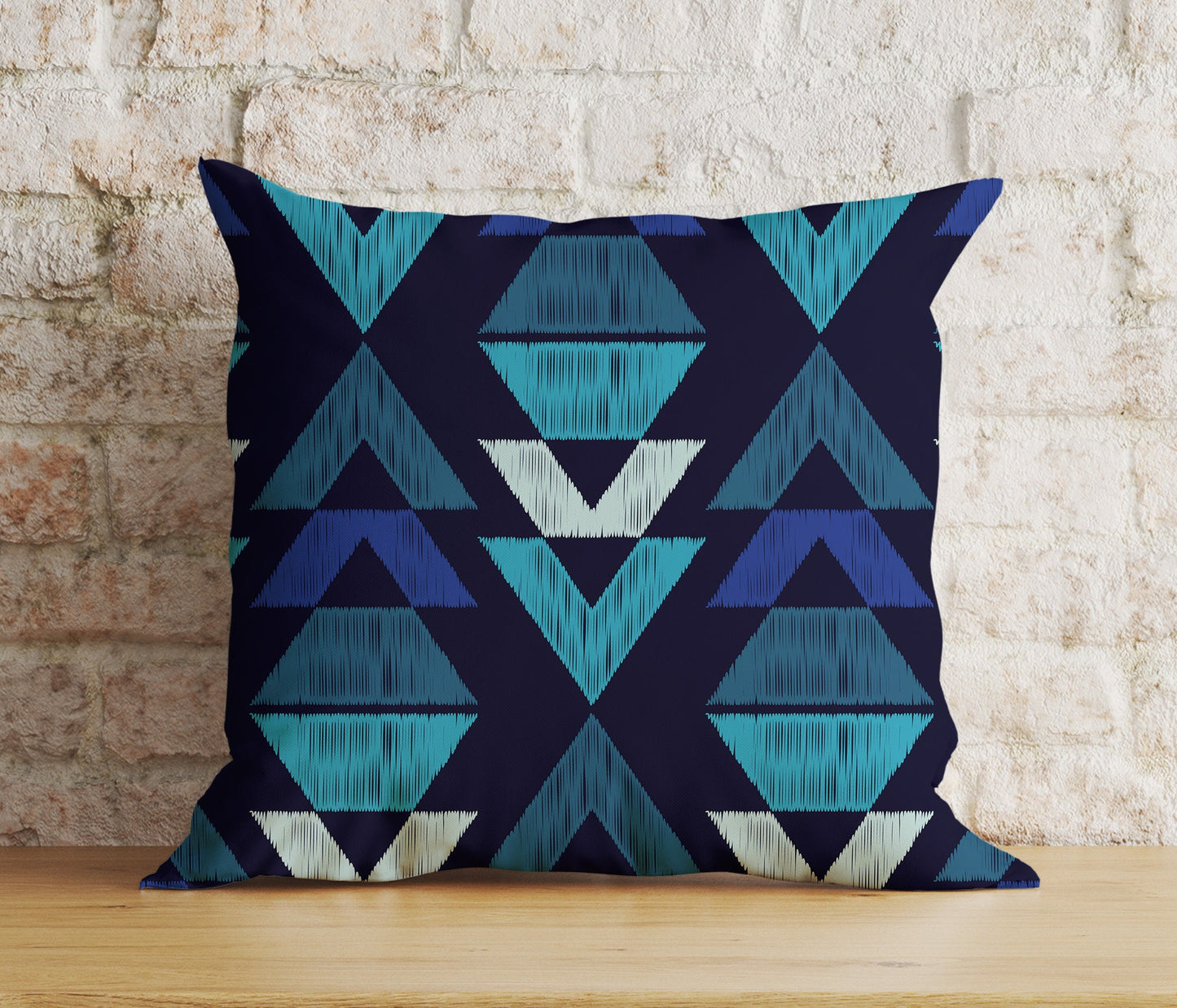 Blue Modern Cushion Cover Navy Blue Pillow Cover Abstract Living Room Decor