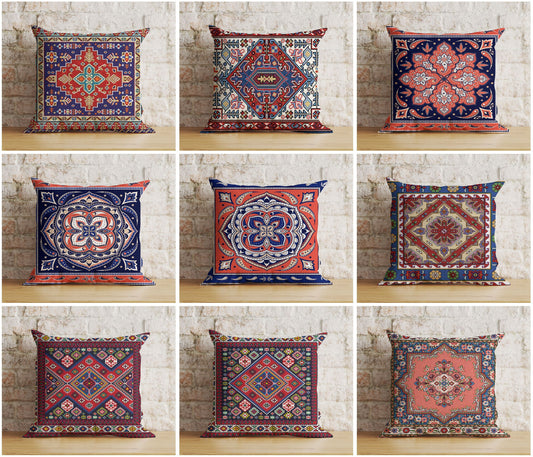 Rug Aztec Kilim Traditional Living Decor Cushion Cover