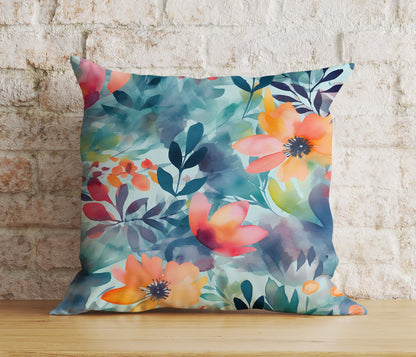 Exotic Floral Colourful Vibrant Flower Cushion Cover