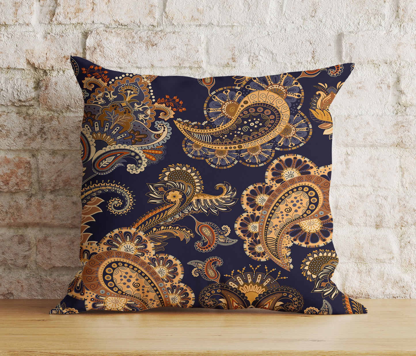 Tapestry Printed Authentic Floral Pattern Cushion Cover