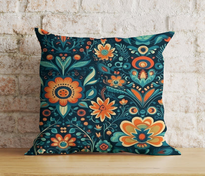 Colourful Floral Cushion Cover Bohemian Decor Pillow Cover for Sofa