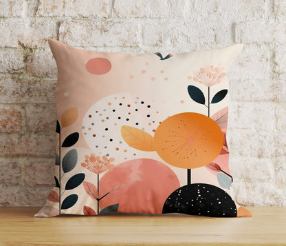 Abstract Cushion Cover Mid Century Modern Pillow Cover Minimalist Drawing